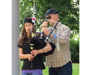 In Dundee - wir wohnten bei unserem Freund David Mann.